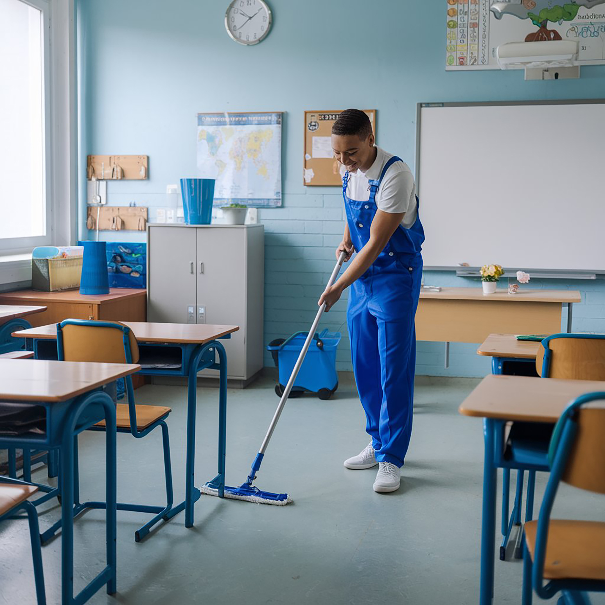 schools cleaning